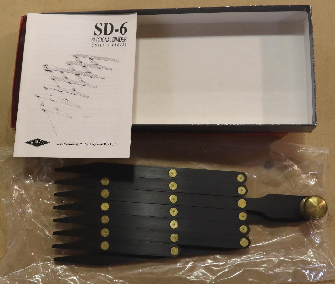 Bridge City divider: A Bridge City Tool Works SD-6 sectional divider. Only slight wear. ESTIMATE $40-60