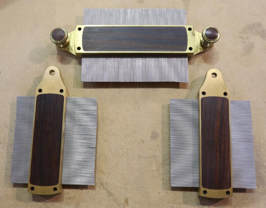 Bridge City Profile Gauge: A Bridge City Tool Works PG-13 3 part profile gauge. Includes paperwork and original boxes (3). Only slight wear. ESTIMATE $100-200