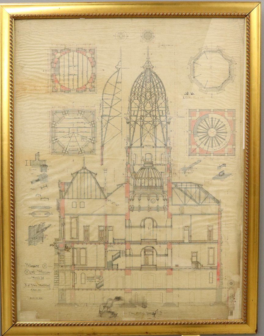 19th C. Architectural Drawing (1 of 2)