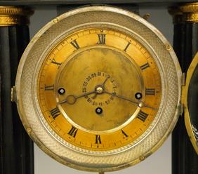 Austrian Empire Portico clock/Music box