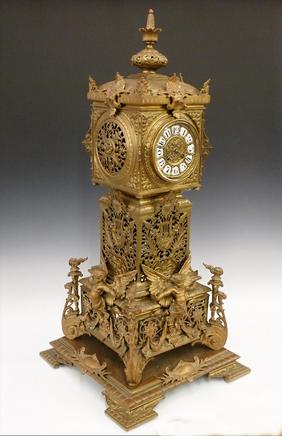 French Bronze clock