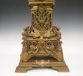 French Bronze clock