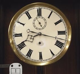 30 day Vienna Regulator Calendar Wall Clock