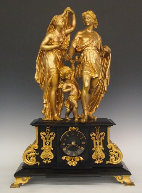 French Figural clock