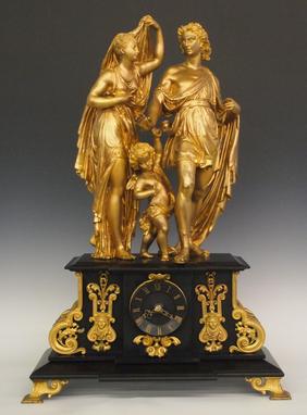 French Figural clock