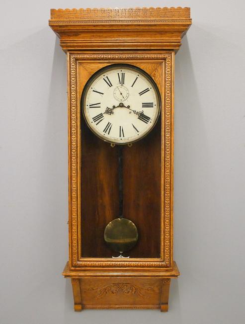 Waterbury No. 67 Regulator wall clock