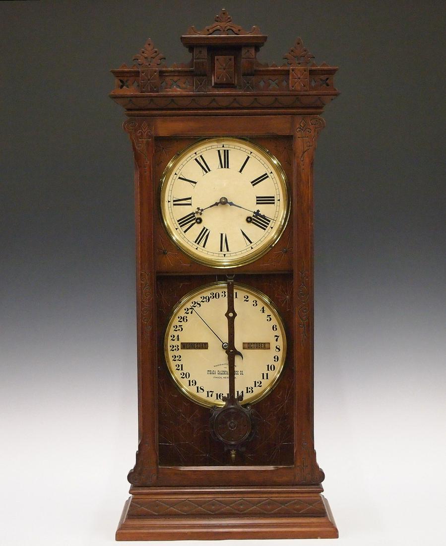 for-auction-ithaca-belgrade-no-6-1-2-calendar-shelf-clock-79-on