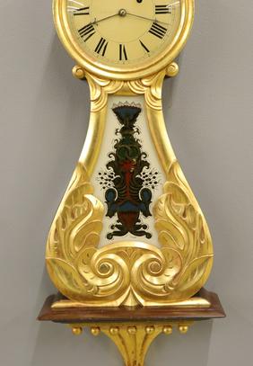 Massachusetts Lyre wall clock