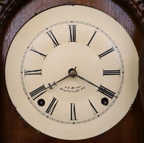 J. C. Brown Ripple Front shelf clock