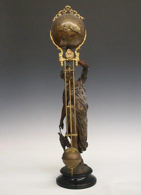 Ansonia “Huntress” swinger clock