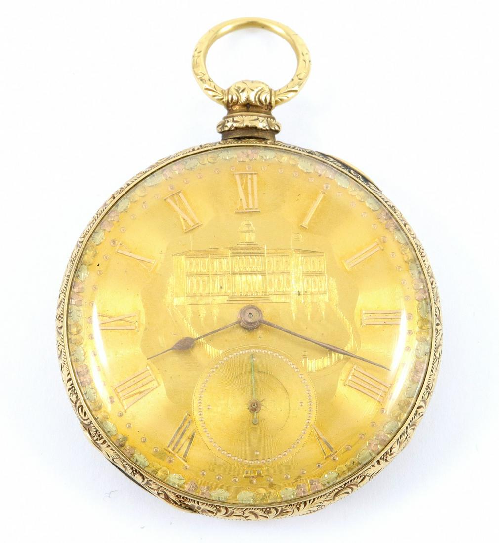 For Auction Breitling Laederich 14k Gold Pocket Watch (115) on Oct 12
