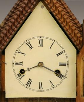 J. C. Brown Ripple Front Steeple clock