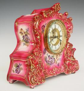 Ansonia Reporter Model China Shelf clock