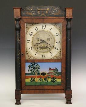 S. Stow Column & Splat shelf clock