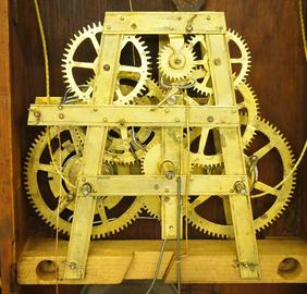 C. & N. Jerome Double decker shelf clock