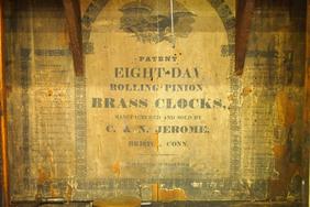 C. & N. Jerome Double decker shelf clock
