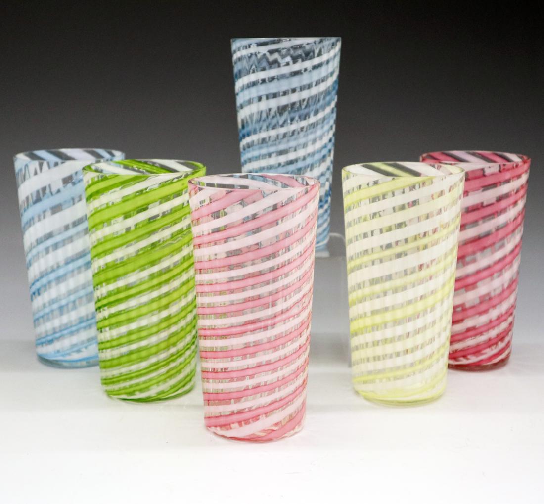 6 Venetian Drinking Glasses (1 of 2)