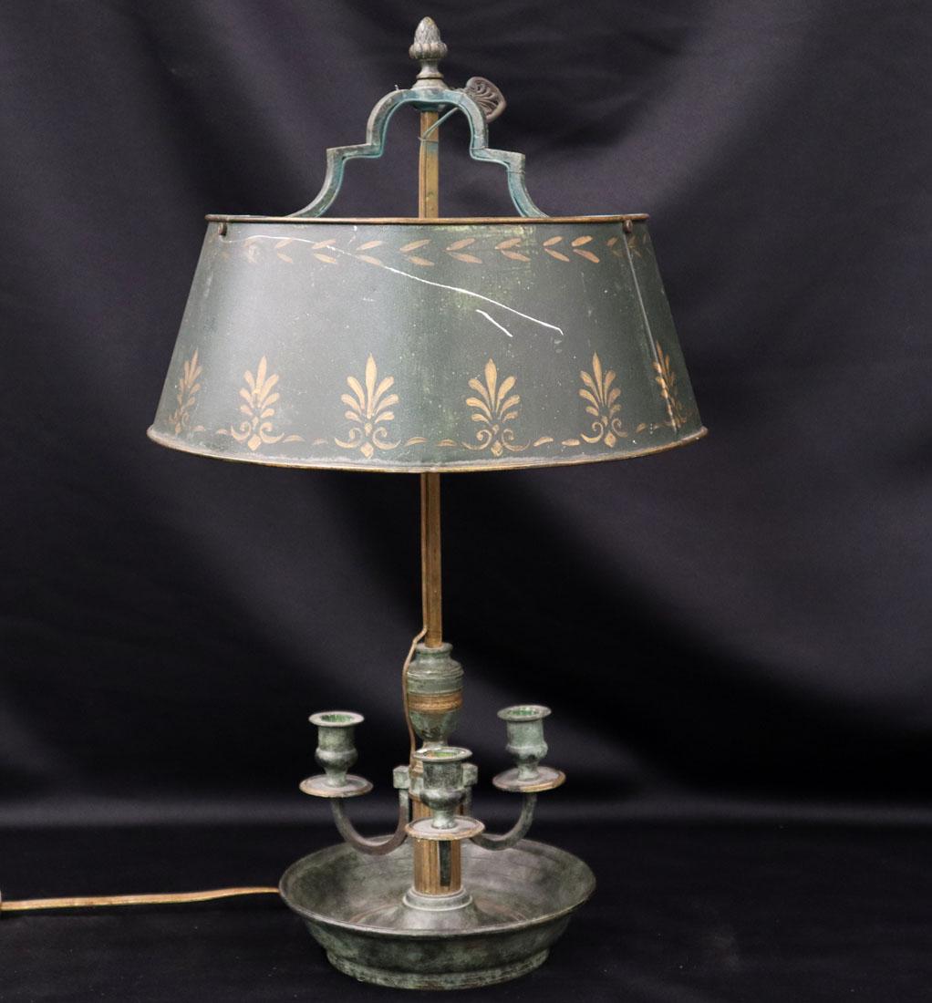 French Bronze Bouillotte Lamp (1 of 2)