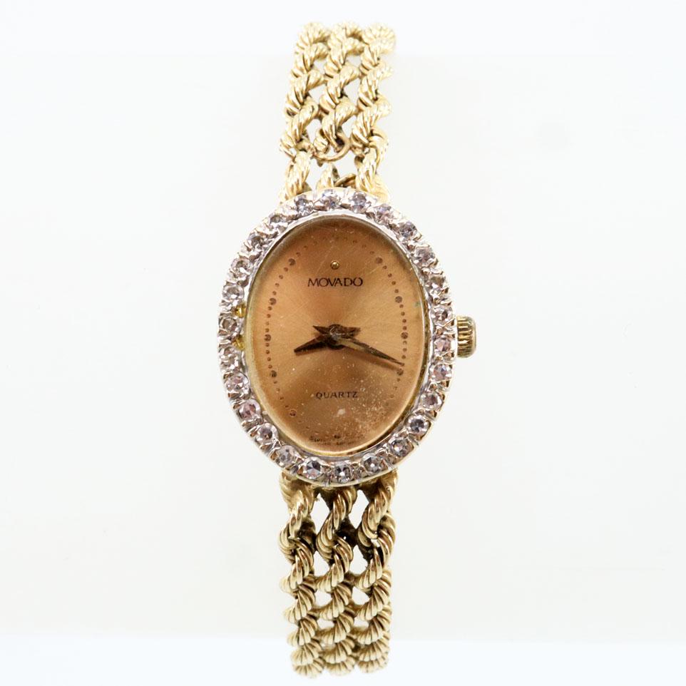 Movado 14 kt Gold Ladies Watch (1 of 2)
