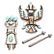 2 American Southwest Silver Bolo Clasps