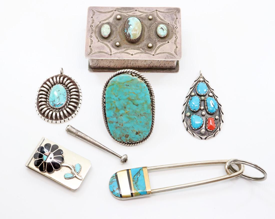 7 pcs of American Southwest Silver (1 of 2)