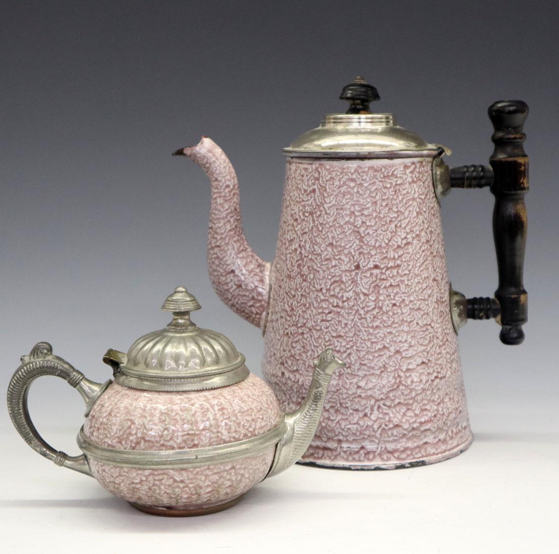 2 pcs Mauve Pink Graniteware (1 of 2)