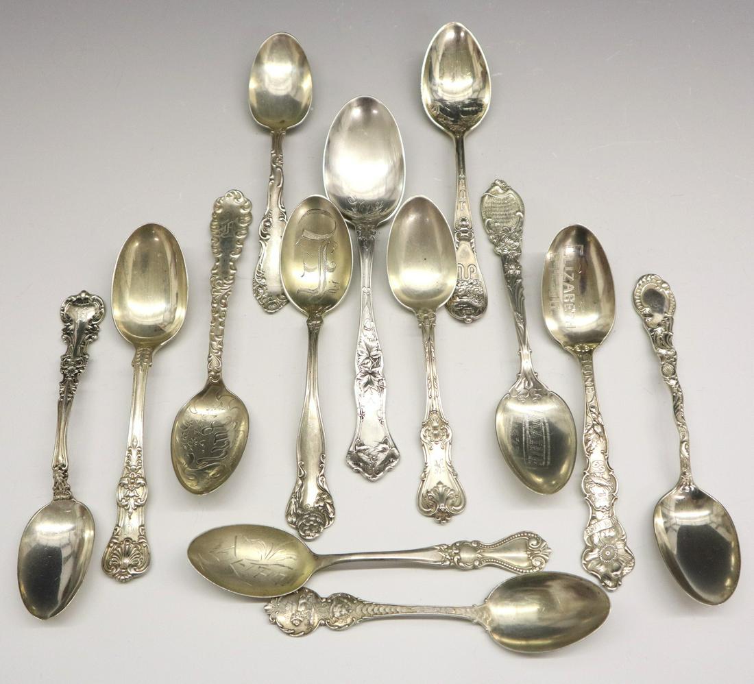 13 American Sterling Spoons (1 of 1)
