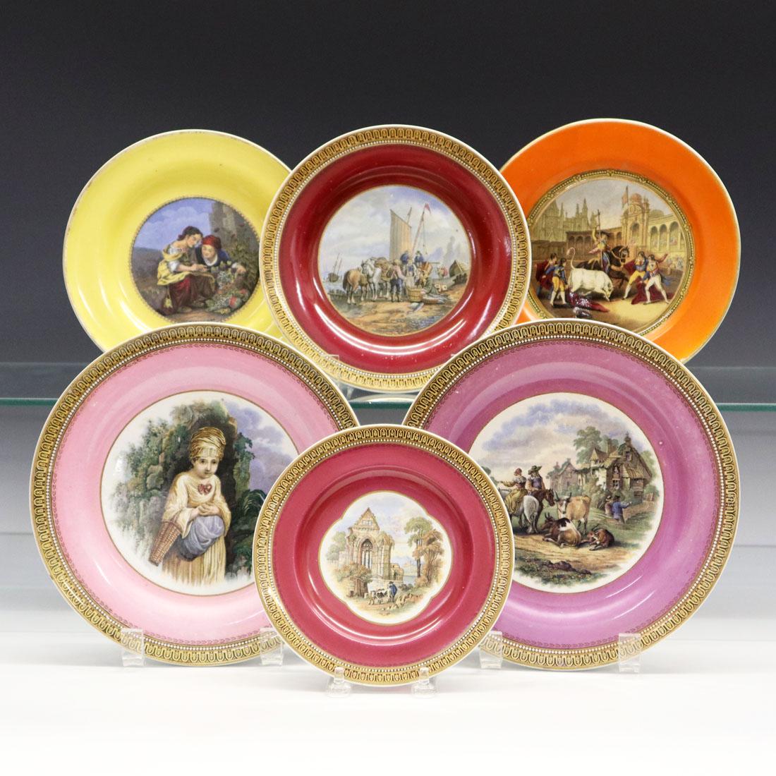 6 Prattware Plates (1 of 1)