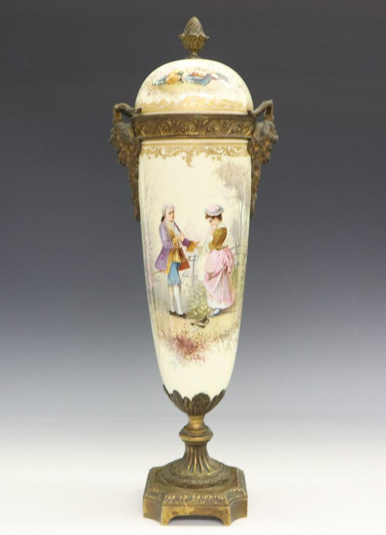 French Sevres Style Covered Urn (1 of 4)