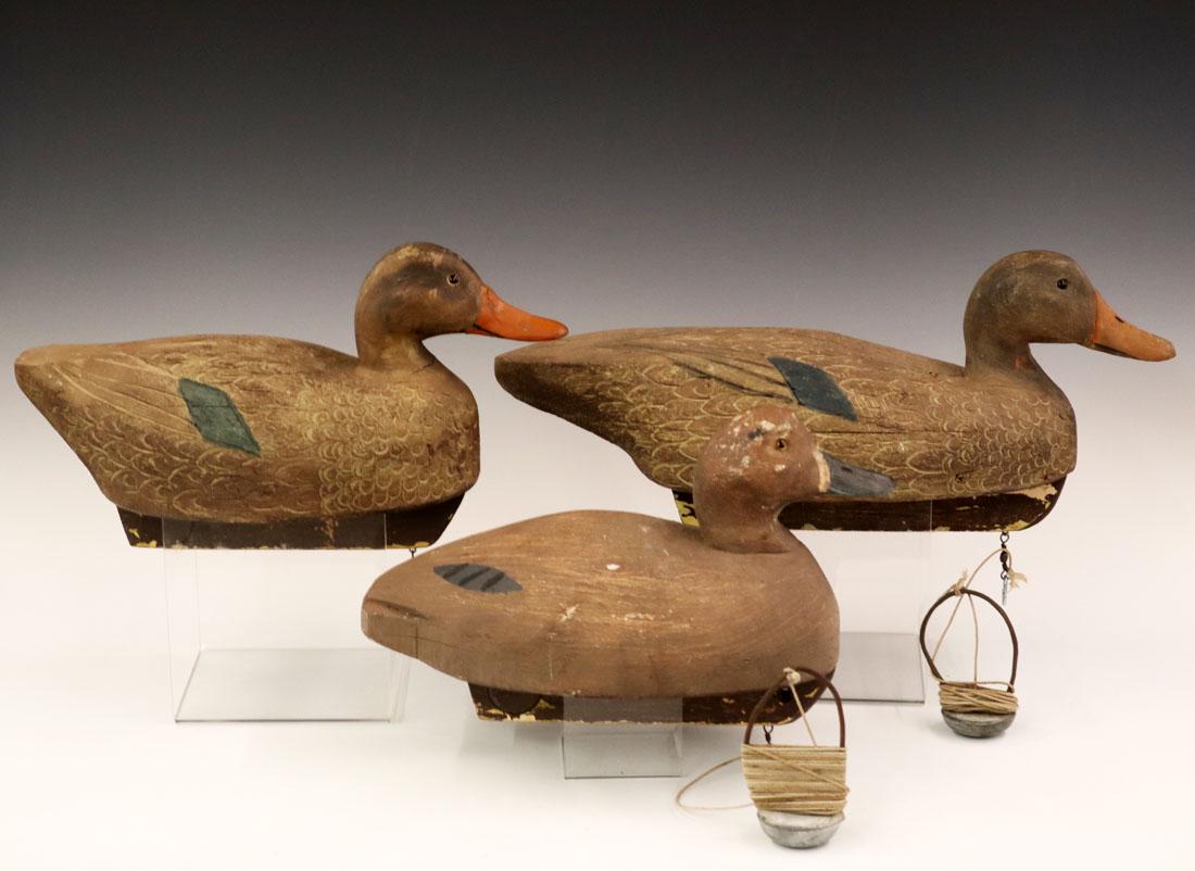 3 St. Clair Flats Duck Decoys (1 of 3)