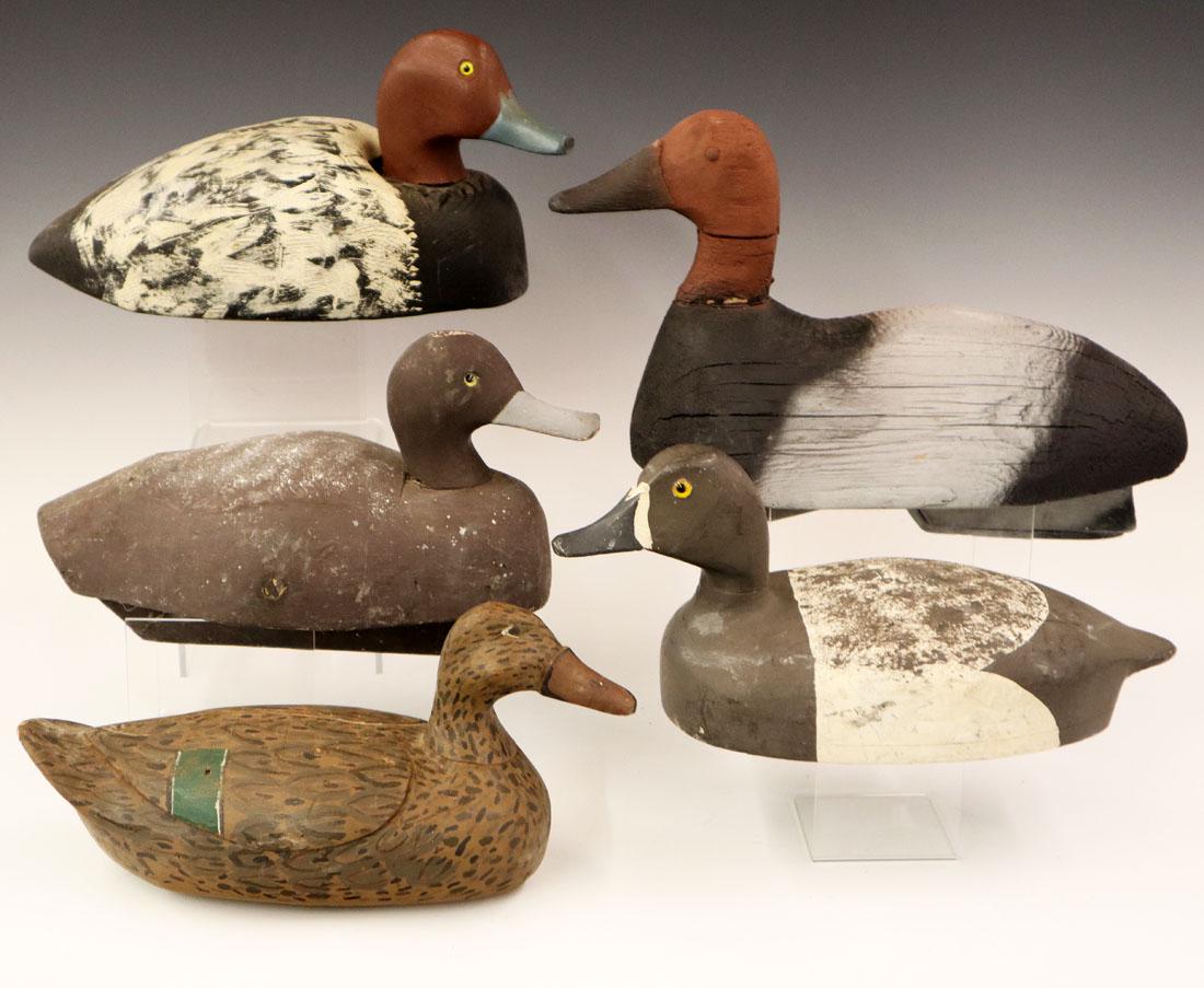 5 Vintage Duck Decoys (1 of 1)