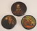 3 Paper Mache Snuff Boxes