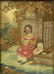 English Needlework Genre Scene - 2