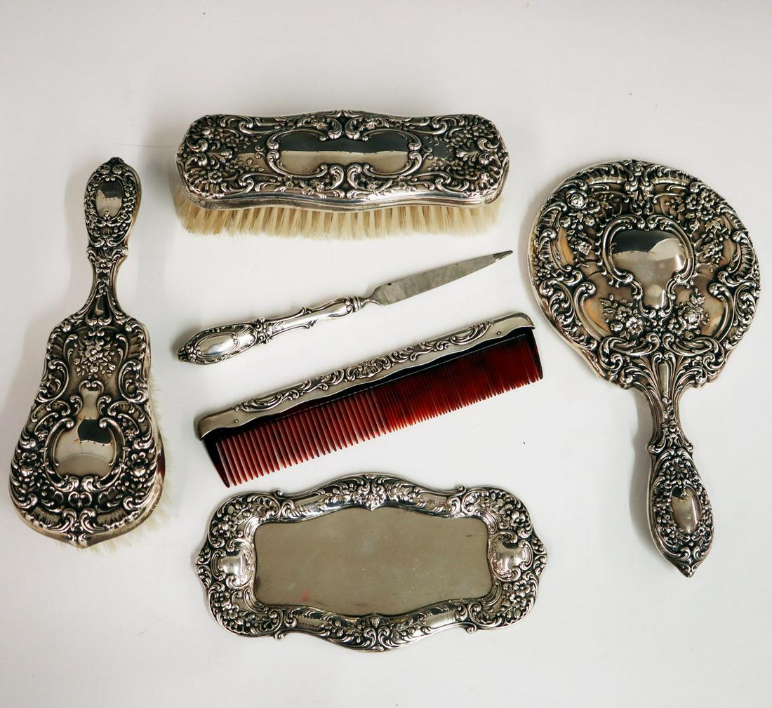 6 pc Gorham Vanity Set (1 of 1)