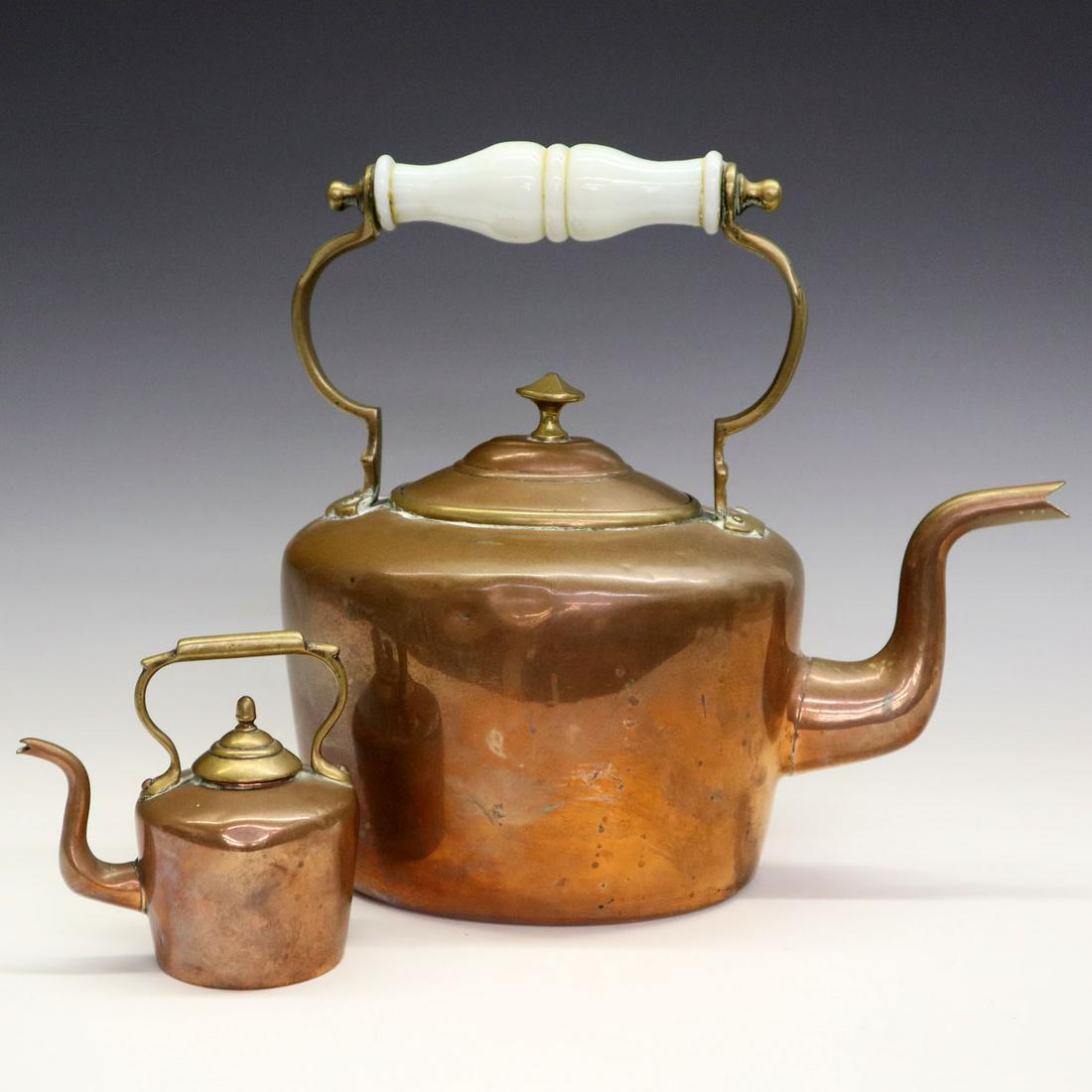 2 Copper Tea kettles (1 of 2)