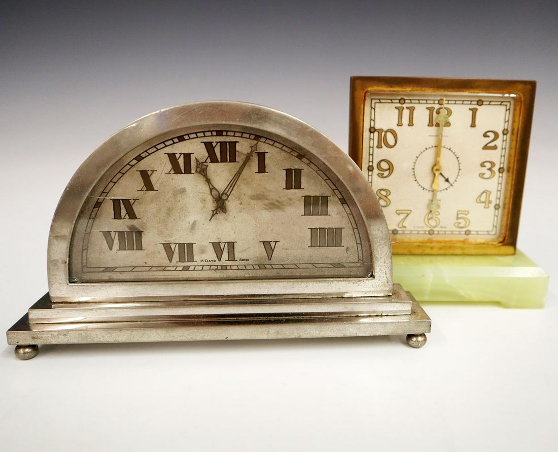 2 Art Deco Desk Clocks (1 of 4)