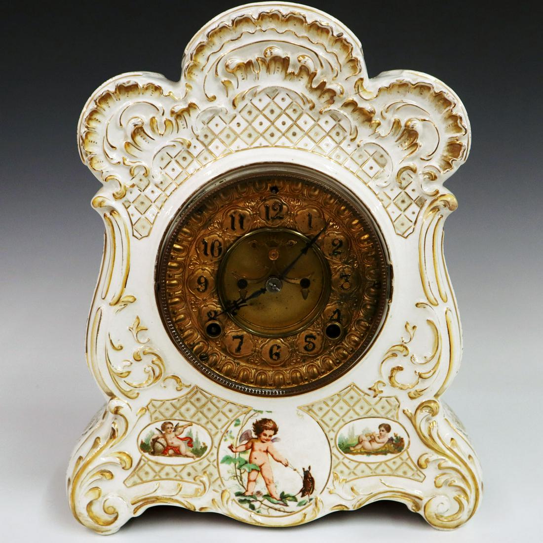 Ansonia Porcelain Clock (1 of 4)