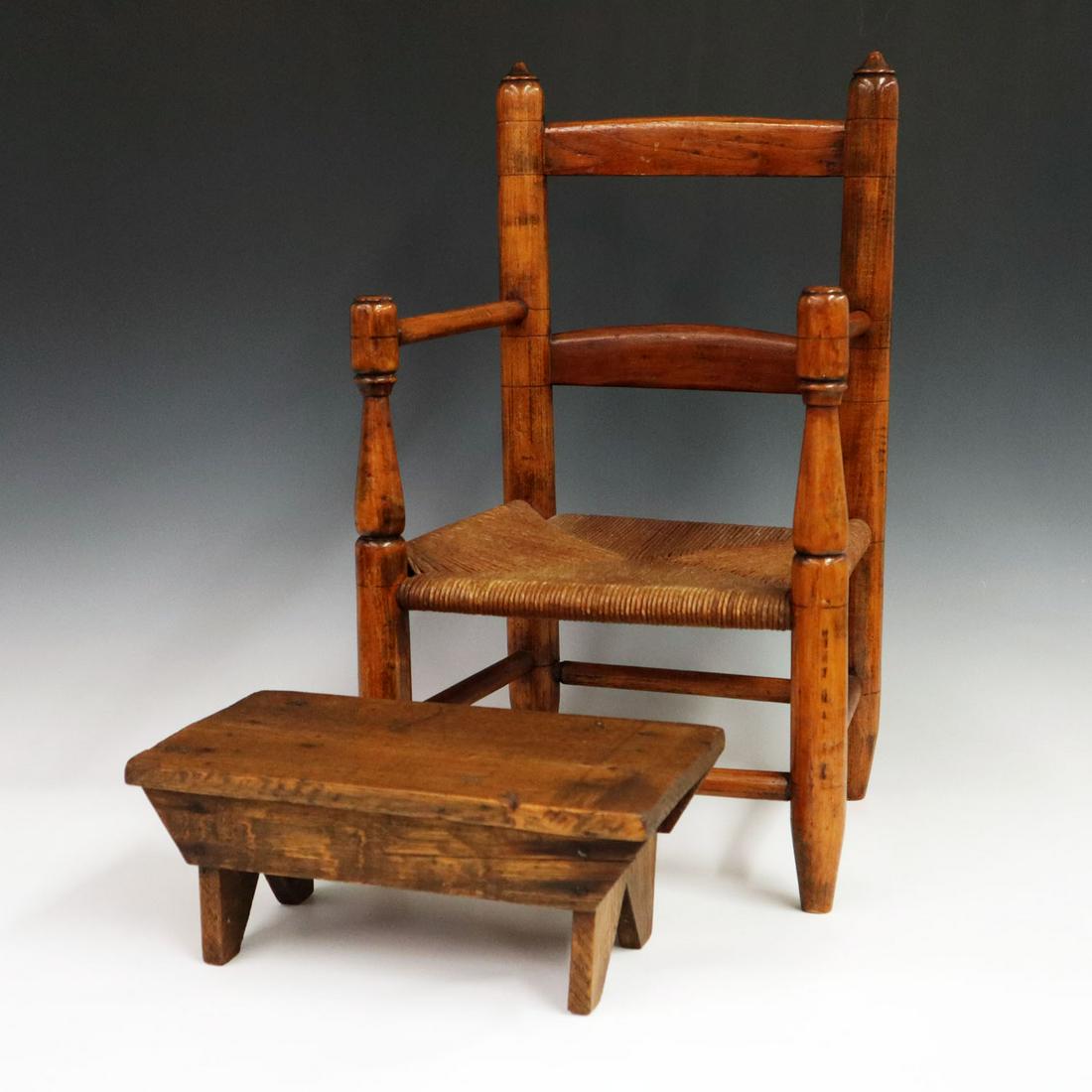 Child's Chair & Footstool (1 of 2)