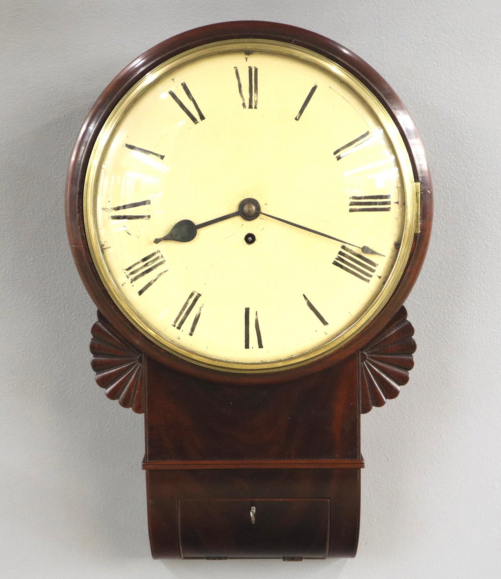 George III Drop Dial Wall Clock