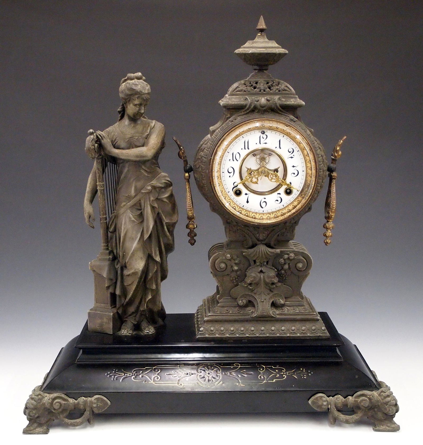 Ansonia Music Figural Clock (1 of 5)