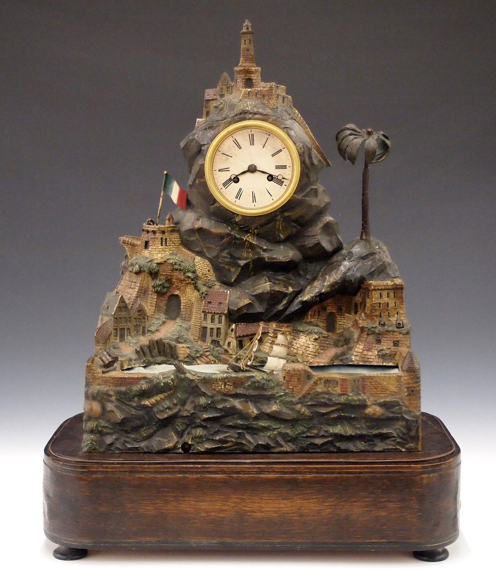 French Table Clock With Music Box