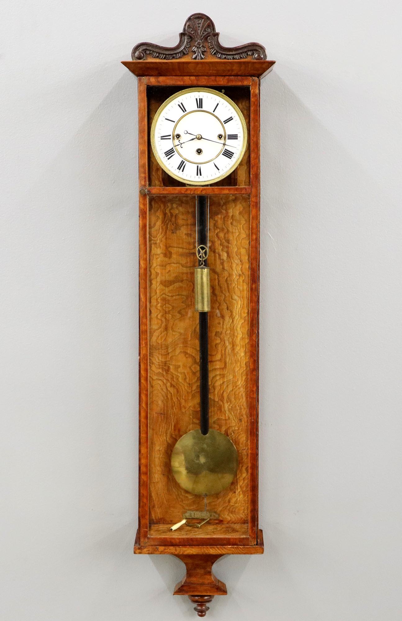 Diminutive 1wt/2 Spring Grand Sonnerie Wall Clock (1 of 3)