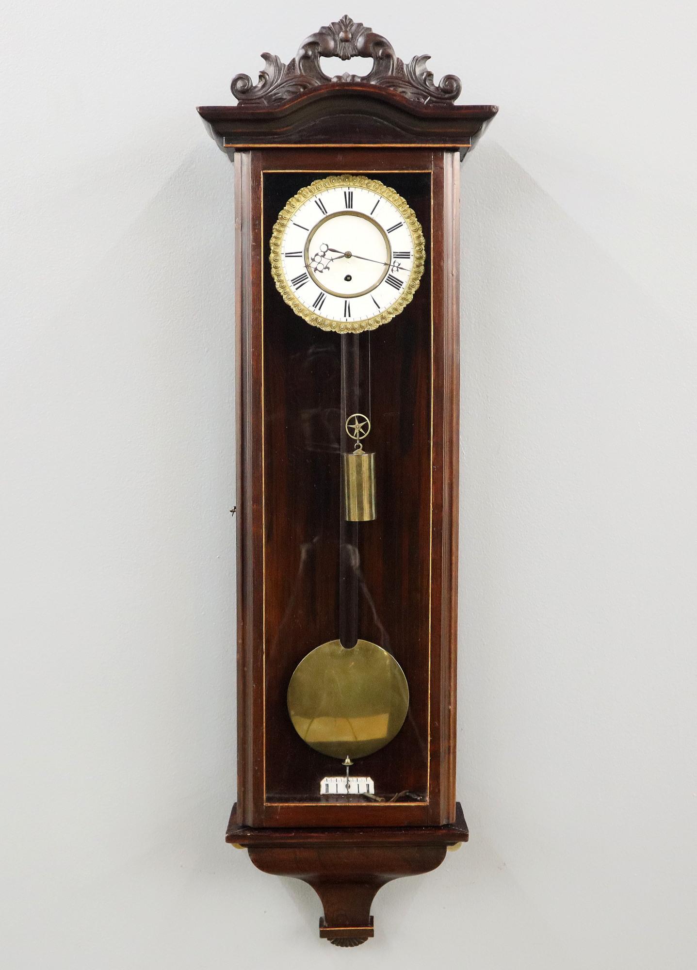 1 wt Vienna Regulator Wall Clock (1 of 3)