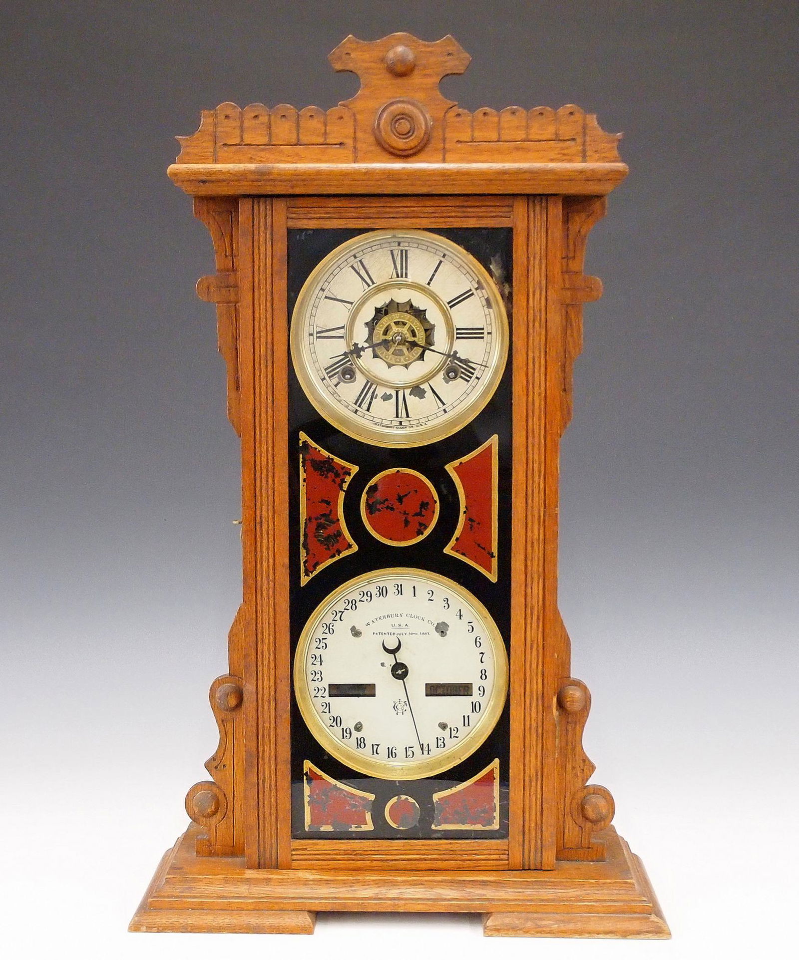 Waterbury Calendar No. 44 Shelf Clock (1 of 6)