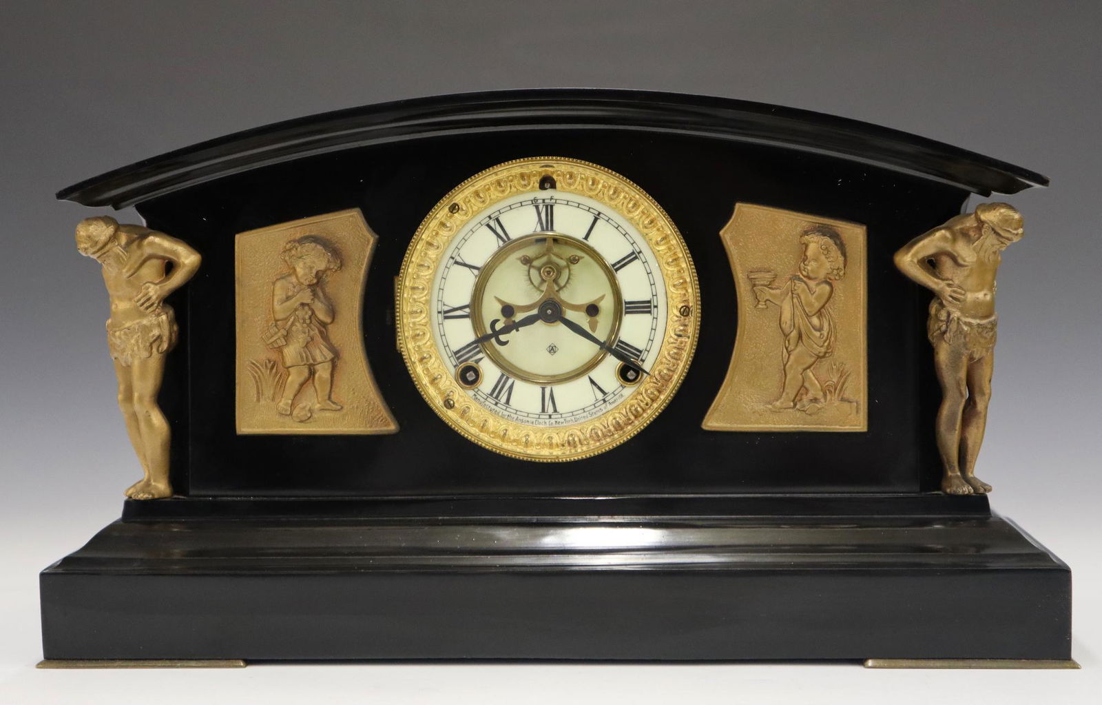 Ansonia Monterey Iron Shelf Clock (1 of 3)