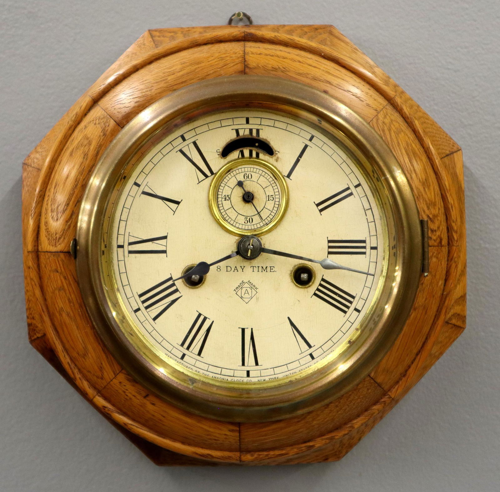 Ansonia Oak “Gallery” Wall Clock Price Guide