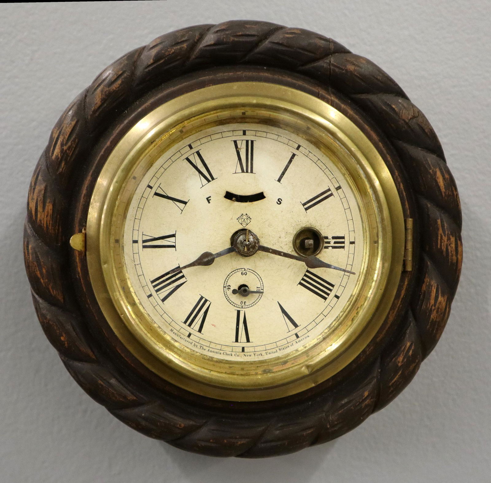 Ansonia Cable Lever Gallery Clock (1 of 1)
