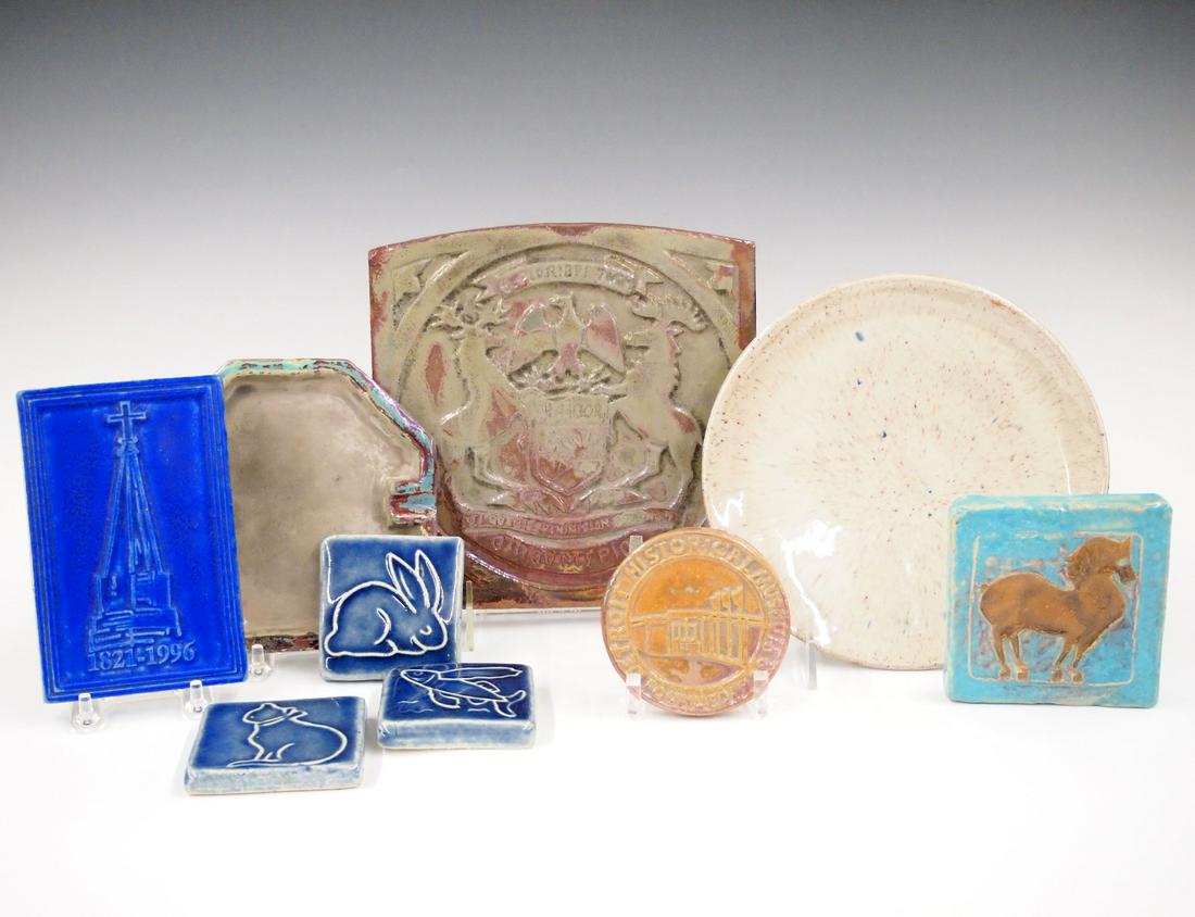 9 Pewabic Pottery Items (1 of 1)