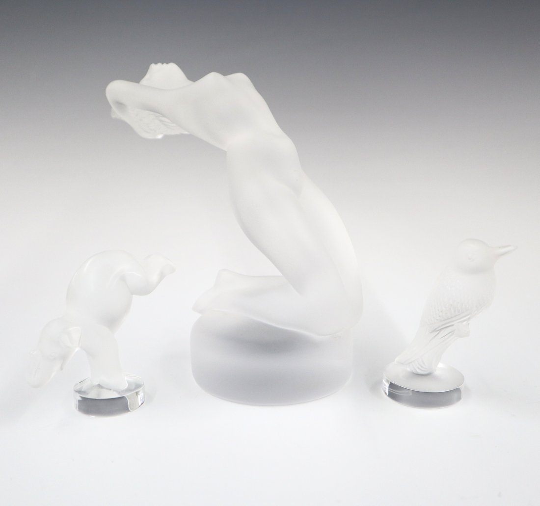 3 Lalique Crystal Figures (1 of 1)