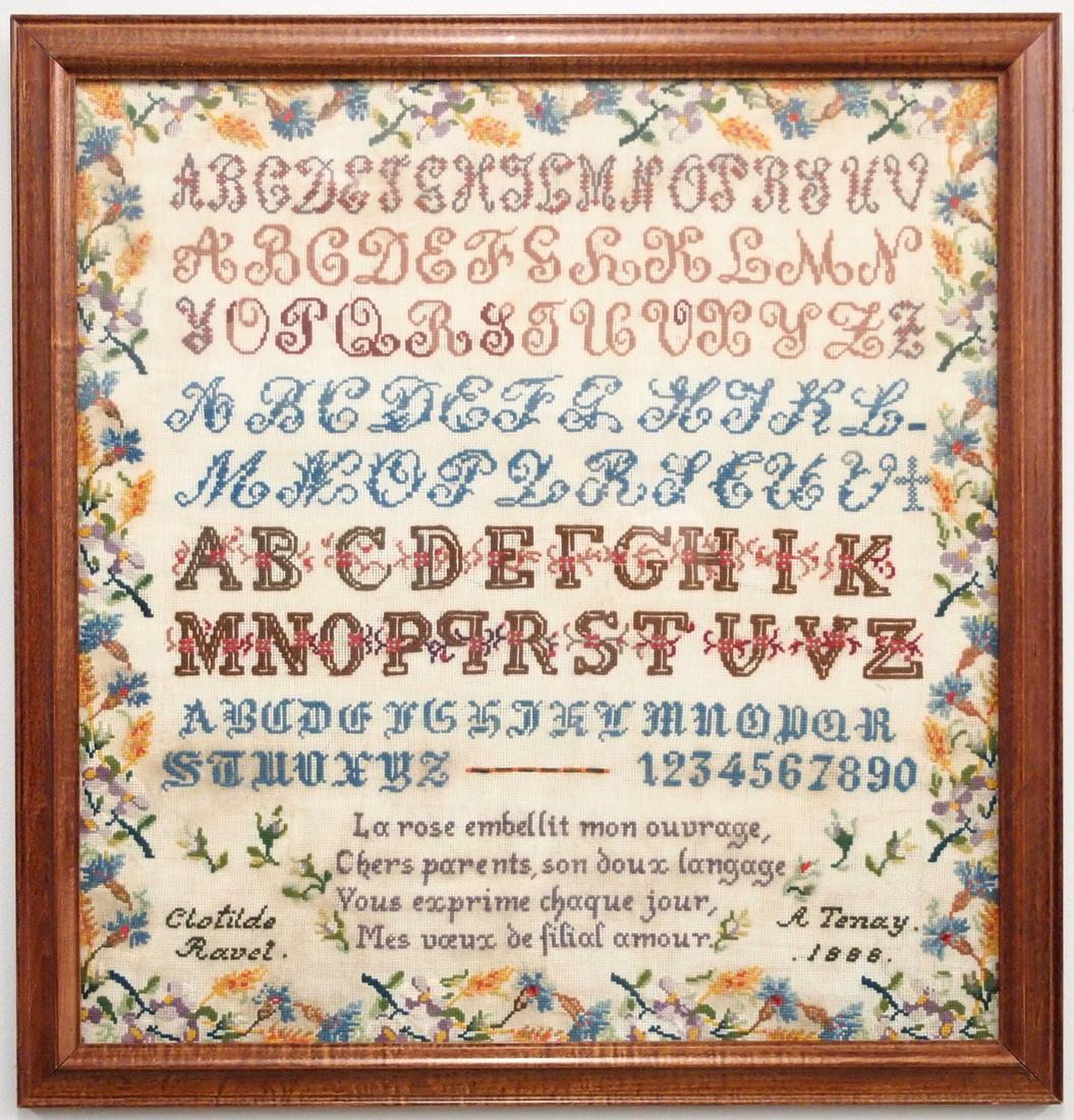 French Needlework Sampler (1 of 3)